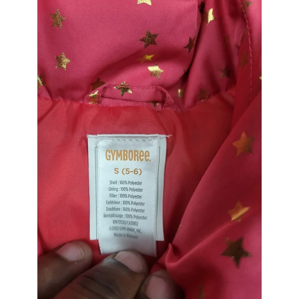 Lot Of 2 Gymboree Jackets‎ Girls 5y To 8y Puffer Vest Lightweight AOP Cute Coats